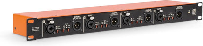 Palmer BRIDGE 4A+ Active 4-kanaals direct box (DI) / lijn isolatiebox, 19" rack-monteerbaar