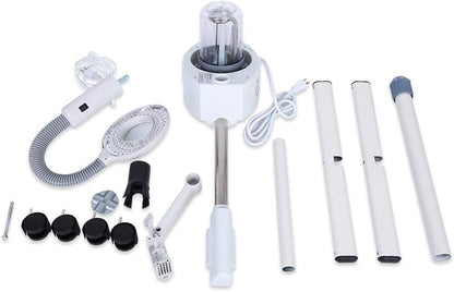 2-in-1 Professionele Vapozone met Gezichtsstoom, 5X Vergrootglas op Standaard, Esthetische Machine voor Schoonheidssalon Gezichtsverzorging