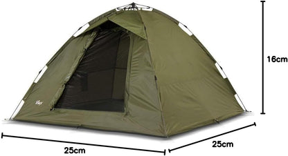 Lucx® Ruck Zuck Tent, vistent, 1-2 man bivvvvy, karpertent, campingtent, secondentent, snelopbouwtent