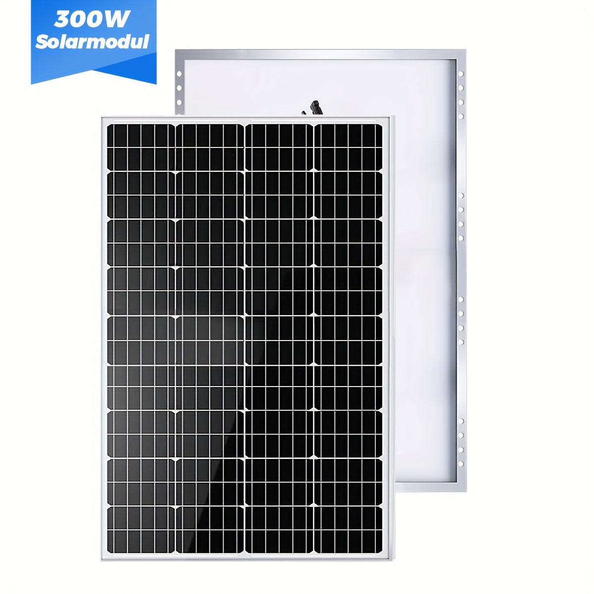 300W Zonnepaneel – Zonnepaneel Module – Solar Module – Fotovoltaïsch Paneel – Monokristallijn Paneel – 18V Hoog Rendement 23% – Weerbestendig Aluminium Frame