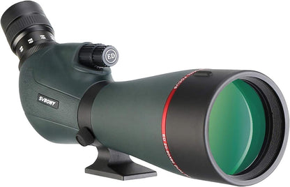 Svbony SV406P ED Spotlights, 20-60 x 80mm 1.25" Zoom Spotlights with Dual Focus FMC BAK4, Spotting Scope for Bird Watching in the Wild Casual Astronomy Photography - QUORE