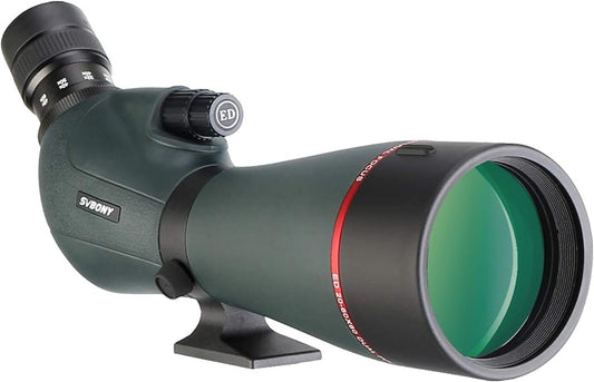 Svbony SV406P ED Spotlights, 20-60 x 80mm 1.25" Zoom Spotlights with Dual Focus FMC BAK4, Spotting Scope for Bird Watching in the Wild Casual Astronomy Photography - QUORE