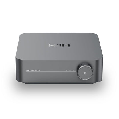 WiiM Amp Pro: Multiroom streamingversterker | Compatibel met Chromecast, Alexa | HDMI, Spraakbesturing | Stream vanaf Spotify, Amazon Music, Tidal en meer - Donkergrijs