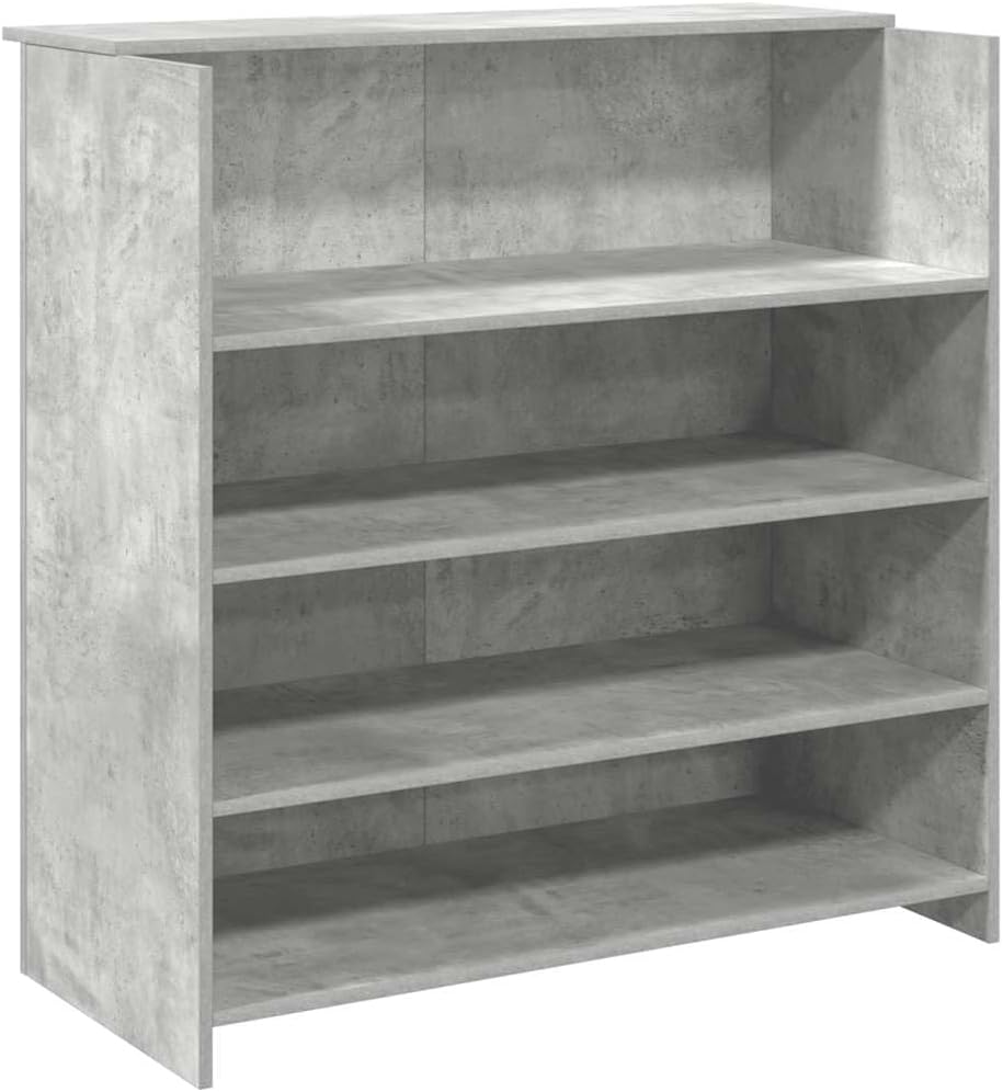 vidaXL Reception desk 100x50x103.5 cm wood white, reception desk, office reception, check-out desk, salon reception, reception bar, hotel reception