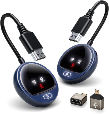 Draadloze HDMI 4K, HDMI Draadloze Zender en Ontvanger Met LED-Scherm, 2,4/5G Radiooverdracht, 50M Draadloos Voor Streaming Video Audio Bestanden Van Laptop, PC, Box Naar HDTV, Projector, Monitor