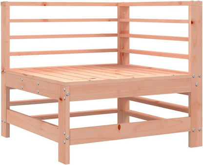 Hoeklounge – Hoekbank – Loungeset – Tuinbank – Buitenbank – Massief Douglas Hout – Weerbestendig Met Grijze Oxford Kussens