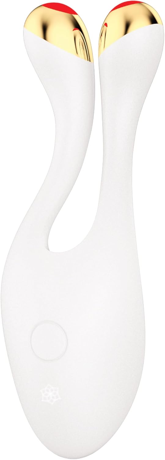 Anti-age lifting apparaat Perl Wit – Gezichtsapparaat – Lifting apparaat – Huidverstevigingsapparaat – Beauty apparaat – EMS, RF en rood licht 630 nm – Flexibele armen met 316L chirurgisch staal en 24-karaats goudlaag