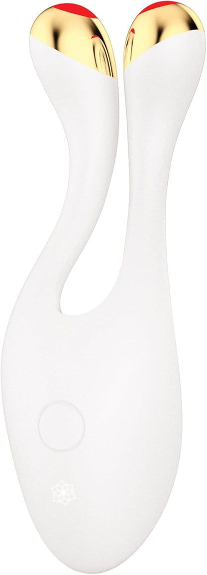 Anti-age lifting apparaat Perl Wit – Gezichtsapparaat – Lifting apparaat – Huidverstevigingsapparaat – Beauty apparaat – EMS, RF en rood licht 630 nm – Flexibele armen met 316L chirurgisch staal en 24-karaats goudlaag