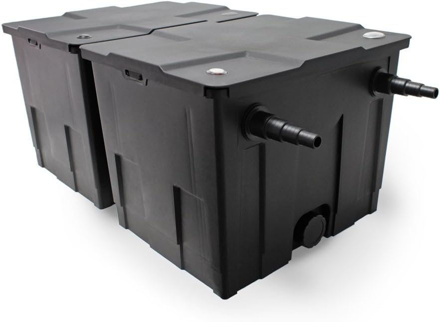 Filterset bio-vijverfilter 60.000l, UVC-zuiveraar 72W, pomp, slang 25m, skimmer, fonteinpomp