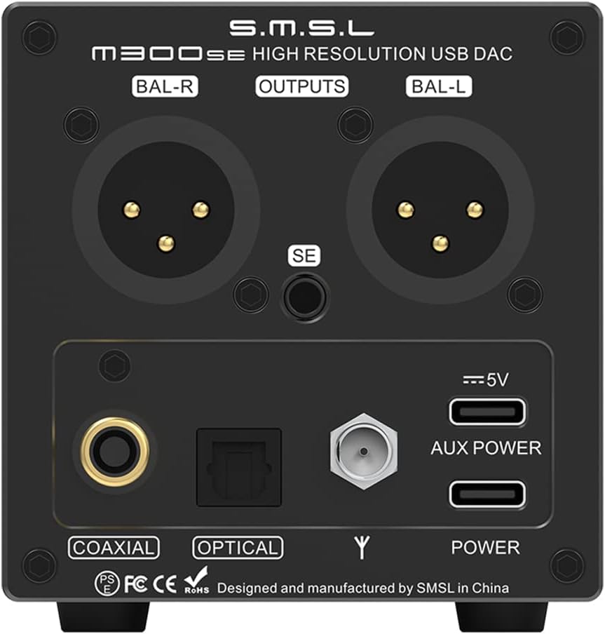 HiFi DAC Hoofdtelefoonversterker – Koptelefoonversterker – Voorversterker – Audio Converter – MQA & DSD256 – USB/Optisch/Coaxiaal/Bluetooth 5.0 met Gebalanceerde XLR-uitgang
