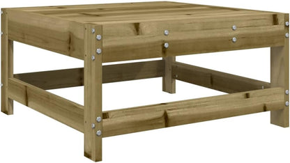 3-delige loungeset van grenenhout, geïmpregneerd tuinmeubelset, outdoor balkonset, terrasmeubels, tuinlounge, zitgroep voor terras, balkon, tuin -B - QUORE