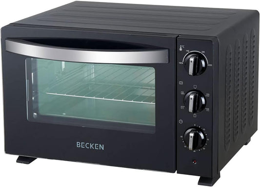 Becken Elektrische tafeloven, inhoud 30 l, 1500 W, timer 60 minuten, zwart