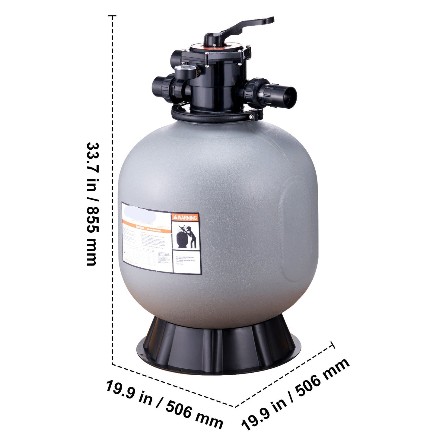 Zandfilter Voor Zwembaden – Zwembadfilter – Filterpomp – Zwembadreiniging – Waterzuivering – 55 Gallon Per Minuut – Weerbestendig Kunststof - QUORE