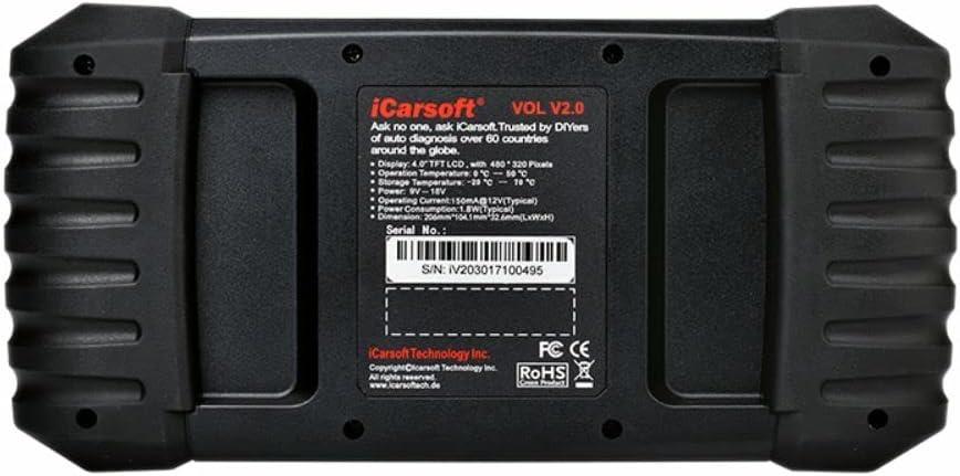 iCarsoft VOL V2.0 Universeel diagnoseapparaat, professioneel en krachtig gereedschap voor voertuigfoutdiagnose voor Volvo/SAAB