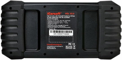 iCarsoft VOL V2.0 Universeel diagnoseapparaat, professioneel en krachtig gereedschap voor voertuigfoutdiagnose voor Volvo/SAAB