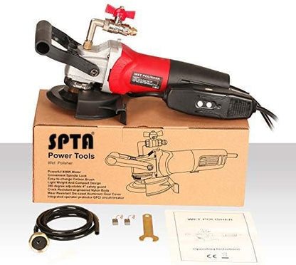 SPTA 230 V 800 W waterpolijstmachine, nat polijstmachine, elektrisch, voor steen, met variabele snelheid, voor marmer, beton, graniet, terras