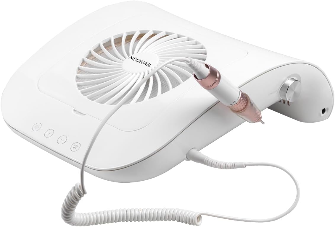Nagelfrees met Stofafzuiger – Elektrische nagelvijl, manicure apparaat, pedicure frees, nagelboor – Oplaadbare batterij – Tot 3000 RPM met ingebouwd vacuümsysteem