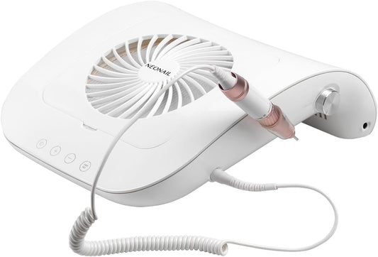 Nagelfrees met Stofafzuiger – Elektrische nagelvijl, manicure apparaat, pedicure frees, nagelboor – Oplaadbare batterij – Tot 3000 RPM met ingebouwd vacuümsysteem