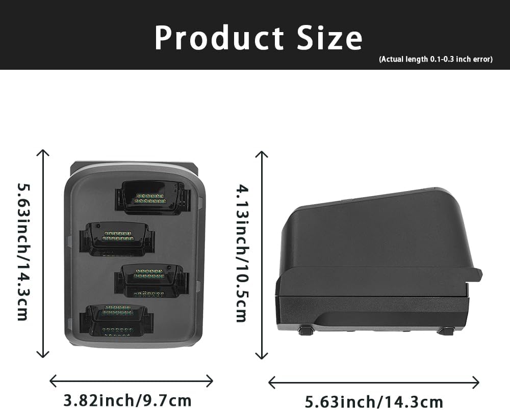4-Slot Opladen Batterij Oplader voor Zebra MC9300 Handheld Android PDA Telefoon Barcode Scanner - SAC-MC93-4SCHG-01