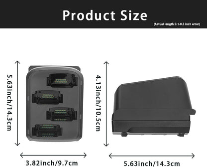 4-Slot Opladen Batterij Oplader voor Zebra MC9300 Handheld Android PDA Telefoon Barcode Scanner - SAC-MC93-4SCHG-01