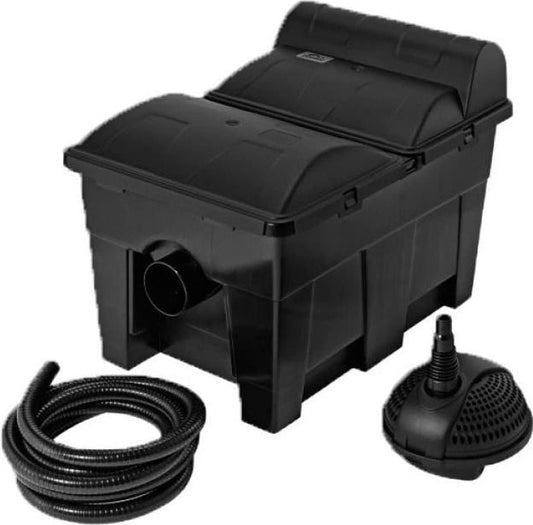 Pontec 42752 MultiClear Set 15000 - Complete set van filterpomp en doorstroomfilter/doorstroomfilterset/meerkamerfilter