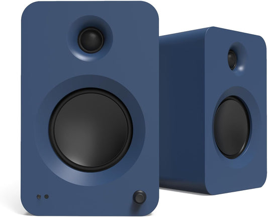 Kanto REN 200W Powered Speaker System with HDMI ARC Input for TV & Home Theater | USB-C and Bluetooth 5.3 | High/Low Pass Filter | Pair | Matte Blue