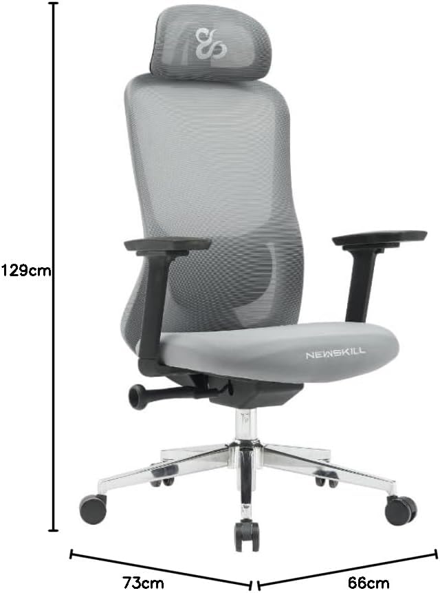 NEWSKILL Nue Ergonomische gamingstoel, grijs