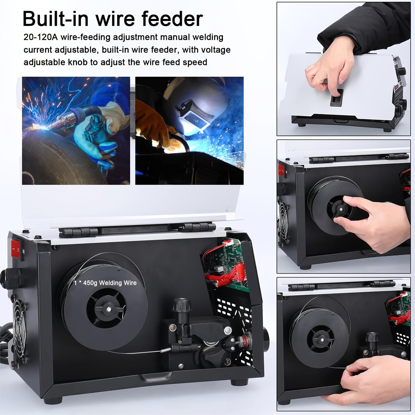 Lasapparaat – Inverter Lasmachine – Elektrode Lasapparaat – TIG Lasmachine – MMA Lasapparaat – 2-in-1 Multifunctioneel – IGBT Technologie – 120A Lasstroom