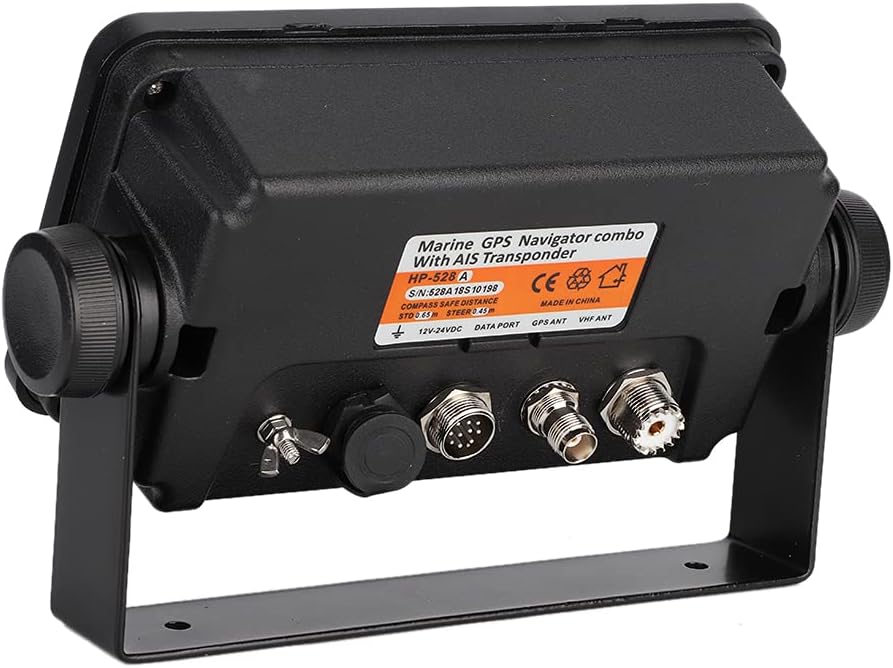 aqxreight GPS-navigatie voor auto, draagbare -528A 4,3 inch kleuren LCD Marine GPS Navigator Alarm Locator Klasse B AIS Transponder Combo