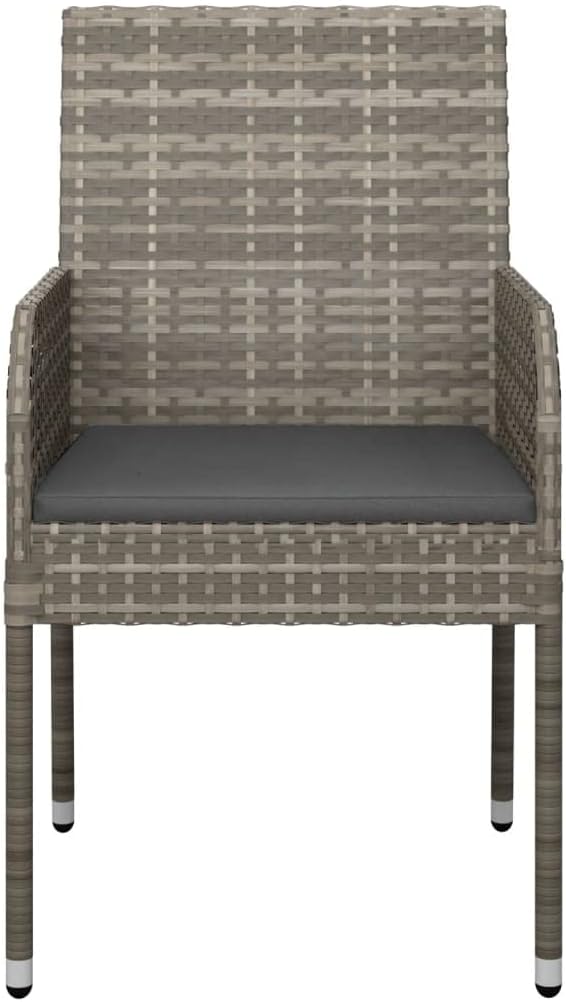 2 stuks synthetische rotan tuinstoelen voor buiten, robuuste meubels, stabiele structuur van gepoedercoat staal, comfortabel en duurzaam, 2 stuks - QUORE