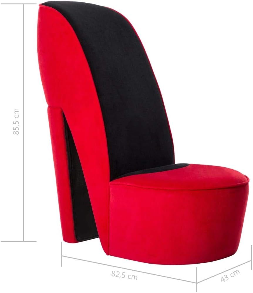 vidaXL Chopping Chair Velvet Red Lounge Chair Rest Chair Armchair TV Chair