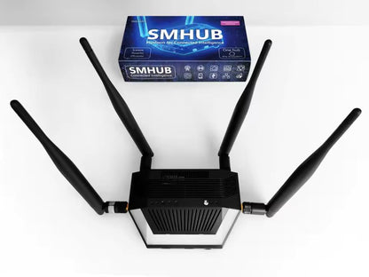 LINEOPS SMHUB Essential – Home Hub Multiprotocol Zigbee 3.0, Thread, WiFi 6 & Bluetooth naar Ethernet en USB, werkt met Zigbee2MQTT, Home Assistant, Matter & HomeKit (SMHUB Essential)