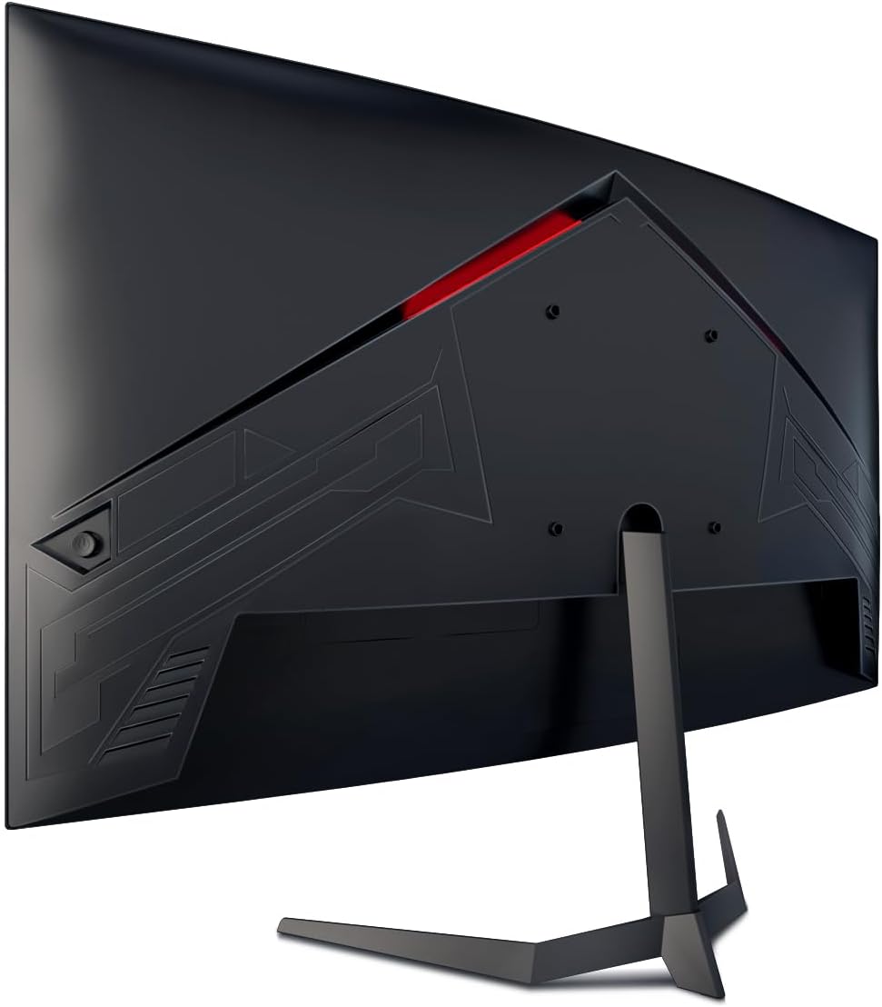 LC-Power 24 Inch FHD Gaming Monitor 165Hz 1920x1080, 1500R, FreeSync, G-SYNC COMPATIBE, HDR Ready, DP & HDMI,1ms, LC-M24-FHD-165-C-V2