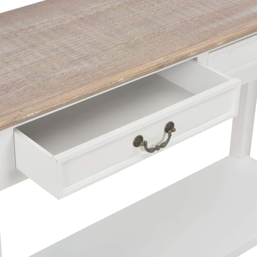 vidaXL Wooden Wall Table White Sideboard Side Table Wall Cabinet Side Cabinet Cabinet Cabinet