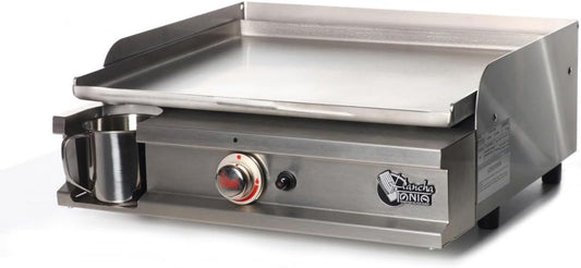 Gasgrillplaat – Plancha – Bakplaat – Barbecueplaat – Grillplaat voor 2 tot 6 Personen – 45 x 39 Cm Kookoppervlak – RVS Kookplaat van 4 Mm