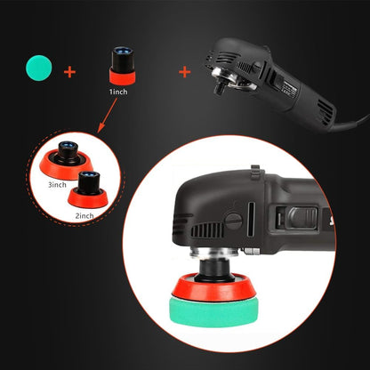 Mini-polijstmachine, SPTA, 780 W, polijstmachine met 6 variabele snelheden, zijhandgreep, 25/50/80 mm polijstschijf/polijstspons/wollen schijf/schuurpapier voor het polijsten van auto's, meubels - HROMPS3AC