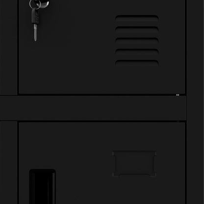 Jan Nowak metalen school locker met 8 afzonderlijke vakken afsluitbare spindkast voor school en kleedruimte met ventilatie etikethouders en sloten compacte lockerkast 172 x 56 x 45 cm - QUORE