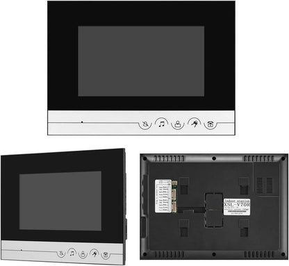 video-deurintercom 7 inch helder display intercom systeem-eenheden deurbel voor home video deurbel camera nachtzicht max 100 meter 1 camera 1 monitor