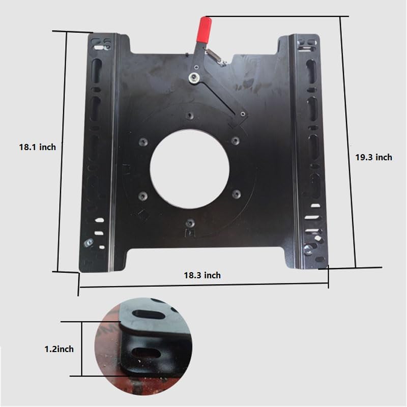 RV Passagier Side Seat Base 360 ° Rotatie Heavy Duty Roest Proof Seat Swivel Base Mount Plaat Fit voor VW Multivan T5 T6