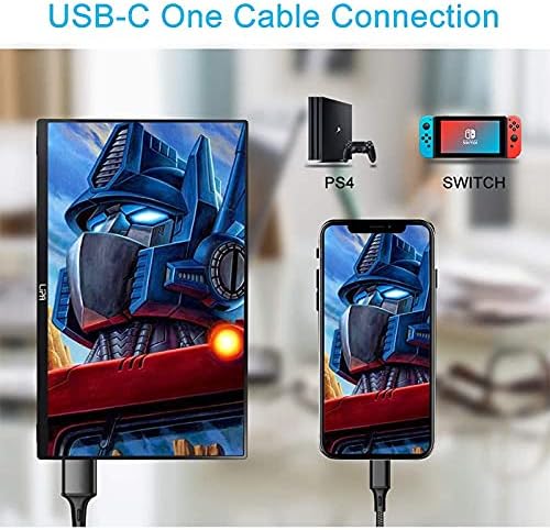 Lipa HDR-50 Portable Monitor 2K 13.3" / Portable Screen/HDMI / 2x USB C/With Case and Kickstand/Also for Consoles / 2560 x 1440 Pixels/Dual Speakers - QUORE