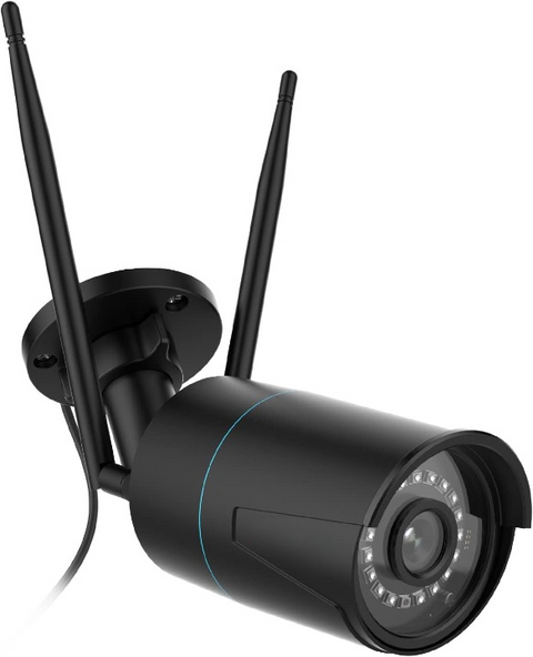 Beveiligingscamera - WiFi-beveiligingscamera - Camerabewaking - Draadloos - voor Buiten - 2.4-5GHz WiFi - CCTV - IP-camera - met Persoon - Voertuigdetectie - IP66 - Nachtvisie - met Bewegingsdetectie - Micro-SD Kaartsleuf - Timelapse - Zwart