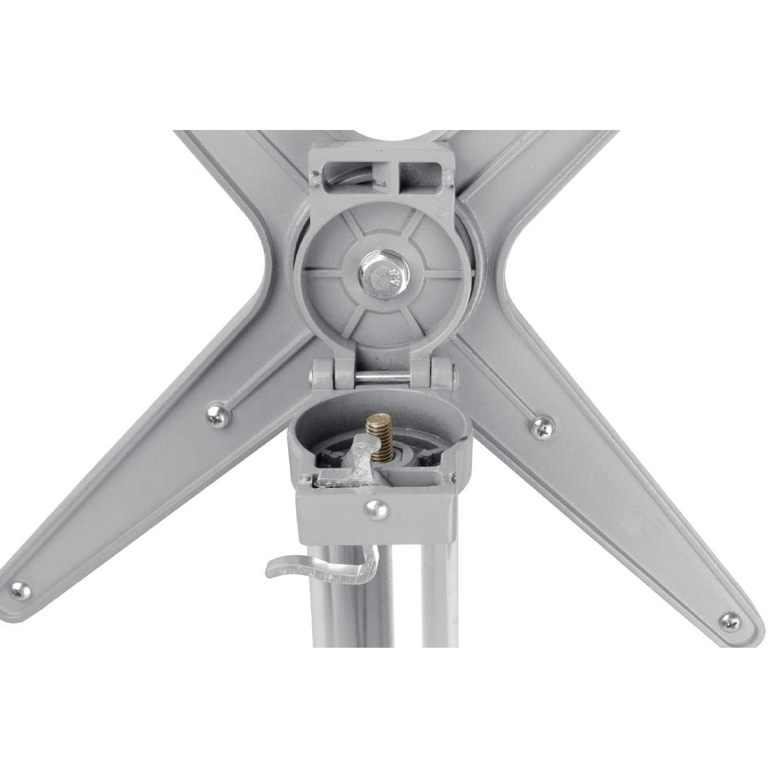 Bolero GR396 Flip Top Poseur Tafel, Roestvrijstaal, 600 mm doorsnee, Zilver