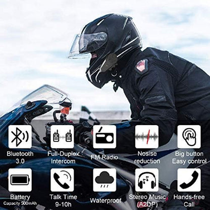 QSPORTPEAK motorfiets intercom BT-S3 helm Bluetooth headset intercom