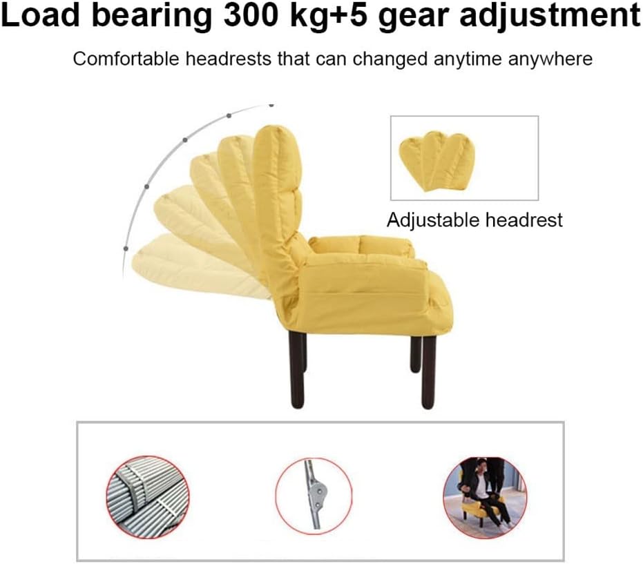 Armchair Chair,Home Computer Chair, Backrest, Modern Dormitory, Office Chair,Balcony Swivel Armchair Stool Folding Armchair Pedal Chair,Leisure Single Armchair