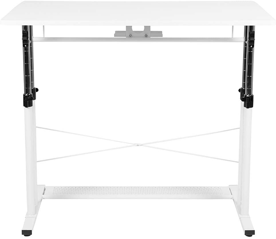 Flash Furniture Zit- en stabureaus, metaal, rustiek, 39,3' B x 23' D x 27'-35' H