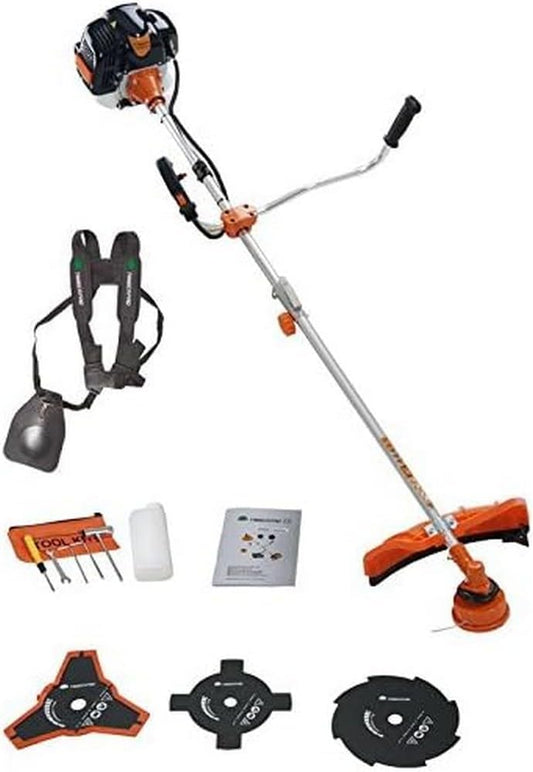 TIMBERPRO 2-in-1 bosmaaier 52 cc, maaier, grastrimmer met spoel + 3 messen