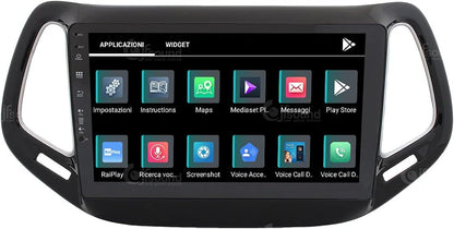Autoradio Jeep Compass – Navigatiesysteem – Multimedia Speler – Inbouw Radio – Bluetooth Radio – 10 Inch Touchscreen – 8-Core Processor – Android Auto & CarPlay
