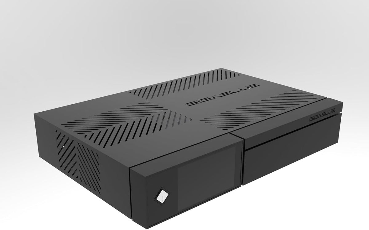 GigaBlue UHD Quad 4K Pro – PVR-ontvanger met HBB-TV, Bluetooth 5.4, 2 x FBC DVB-S2 tuner, Gigabit LAN (zonder HDD)