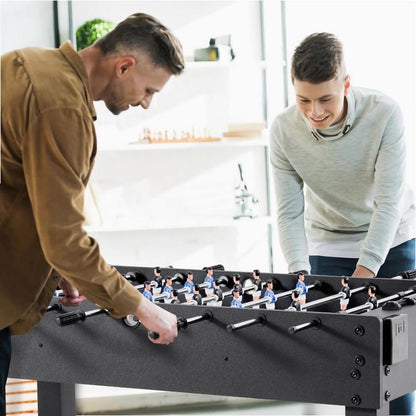 Tafelvoetbaltafel – voetbalspel – kicker – tafelspel – tafelvoetbal – Full-Size – Houten Constructie – Scoretellers & Bekerhouders