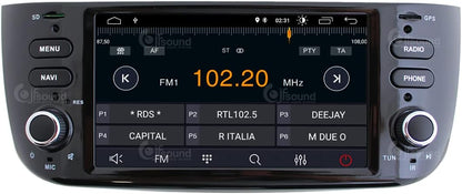 Op maat gemaakte autoradio voor Punto Evo Android GPS Bluetooth WiFi Dab USB Full HD Touchscreen Display 6.2" Easyconnect